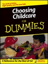 Choosing Childcare For Dummies (eBook)